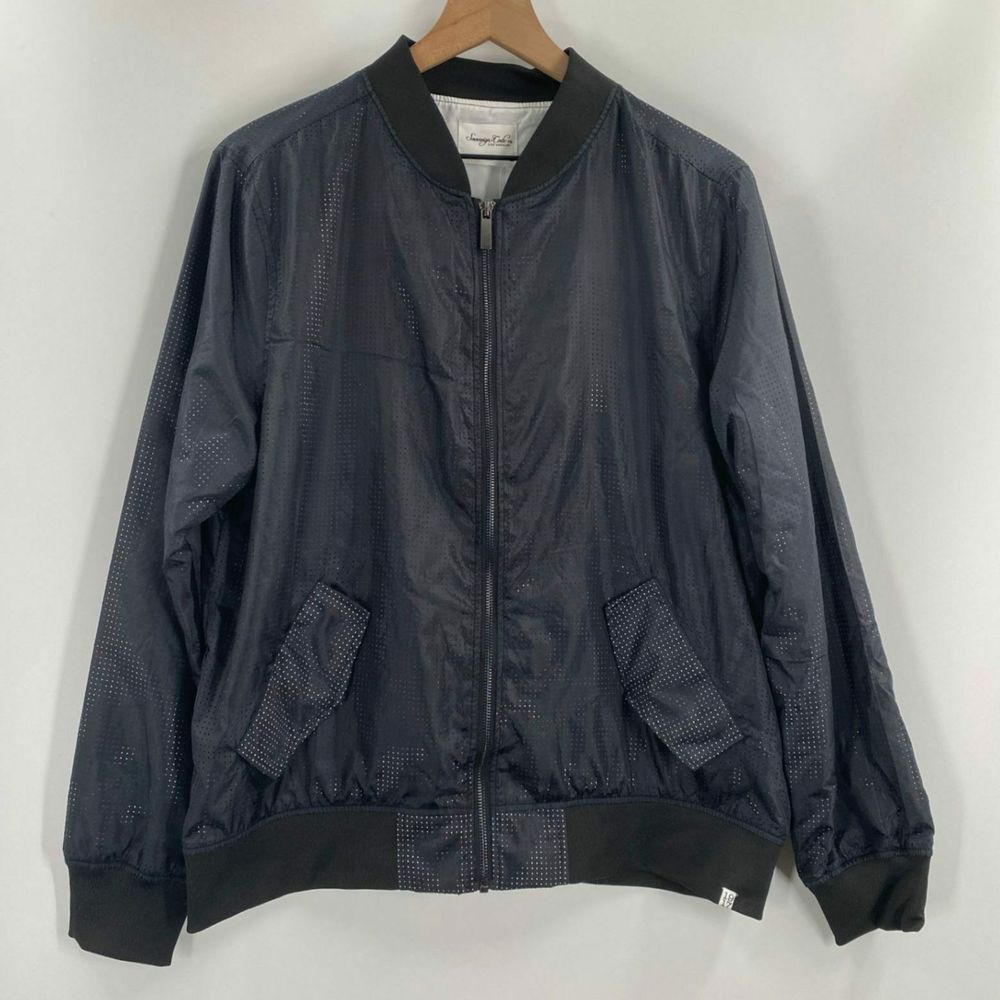 Sovereign Code Perforated Mesh Bomber Jacket - Picture 2 of 9